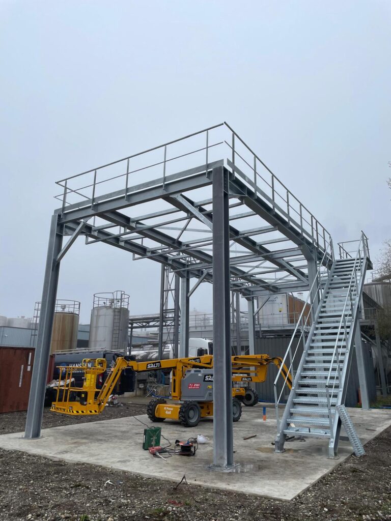 Plateforme métallique Alsace Lait