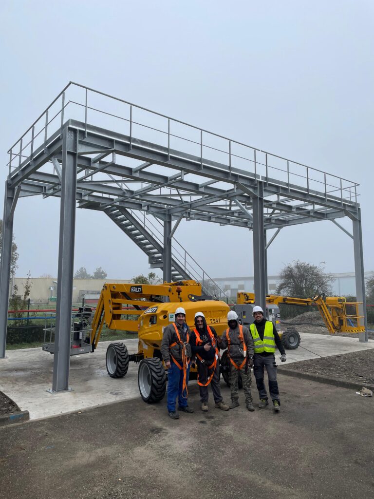 Plateforme métallique Alsace Lait - Equipe Hanssen