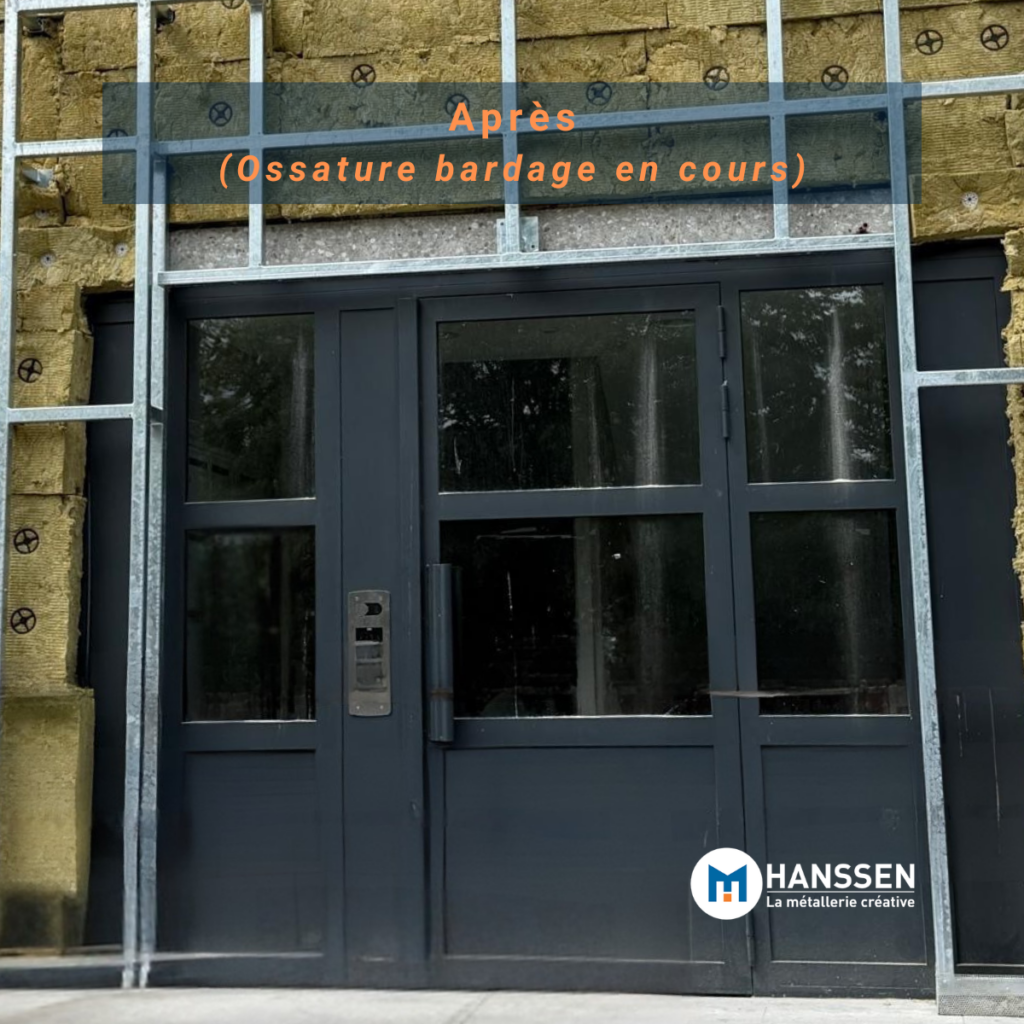 Porte immeuble acier
