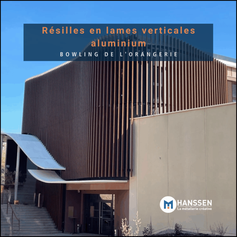 Résilles en lames verticales aluminium
