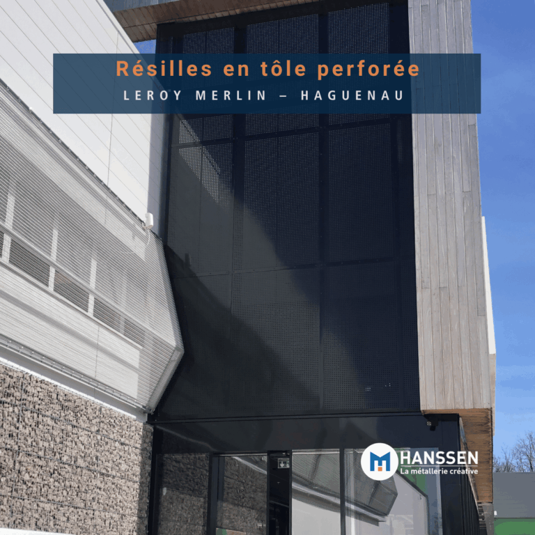 Résilles en tôle perforée