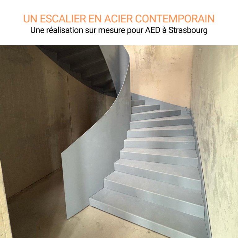Escalier métallique à Strasbourg